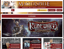 Tablet Screenshot of magierspiele.de